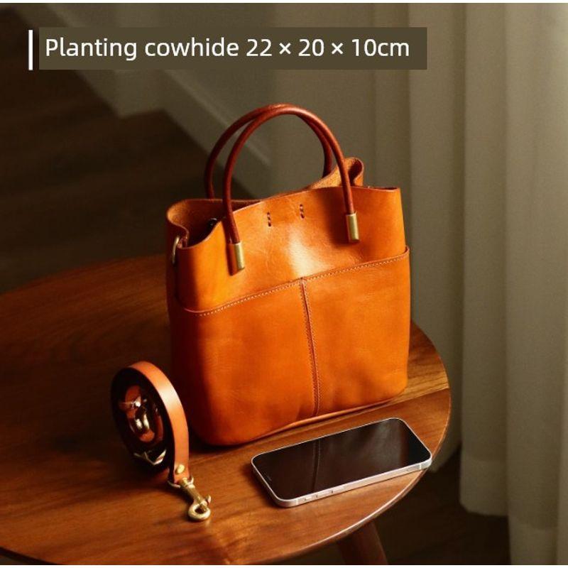 [Clearance Special Offer] First Layer Cowhide Women Bag Genuine Leather Bag Skeleton-Skin