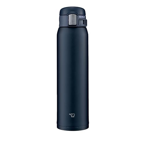 Zojirushi Mahobin Water Bottle 600ml One Touch Mug Lightweight & Compact Standard Type Heat/Cold Navy SM-SF60-AD