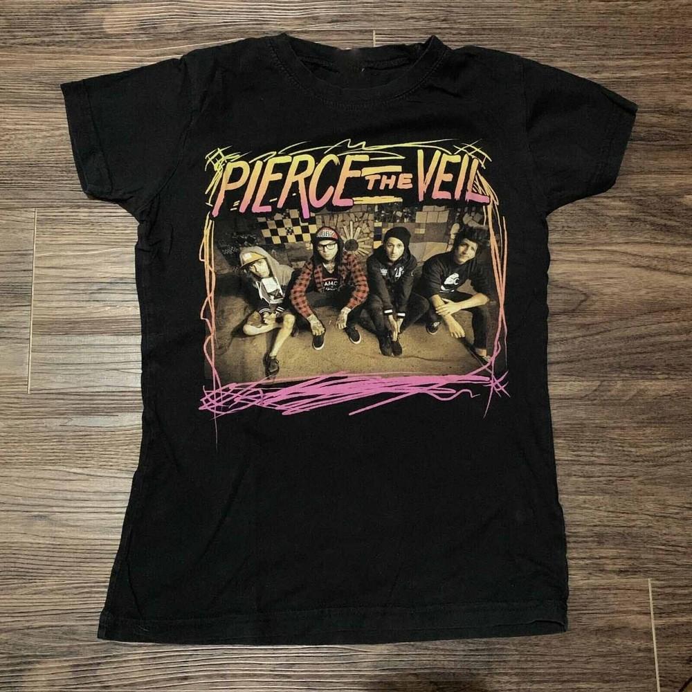 Pierce The Veil Черная Унисекс Футболка Все Размеры от S до 5XL BO454 Унисекс Футболка XXXL