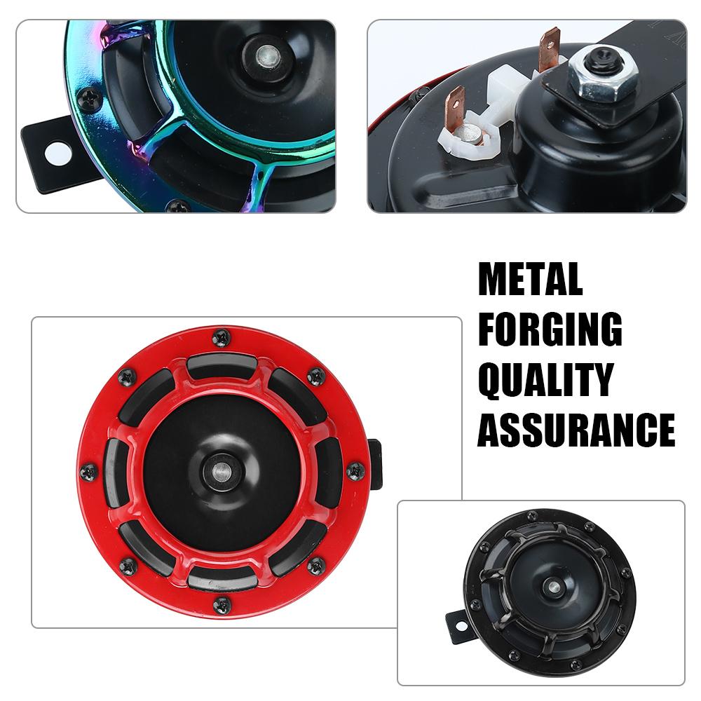 Claxon Auto Nou Schemă de Culori Cool Modificare Auto Motocicletă Claxon Grilă 1 Pereche Claxon Electric 12V 115DB