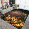 3D Creative Basketball Basketball Court Area Rug,Carpet Rug for Living Room Bedroom,Kitchen Bathroom Doormat Non-slip Floor Mat
