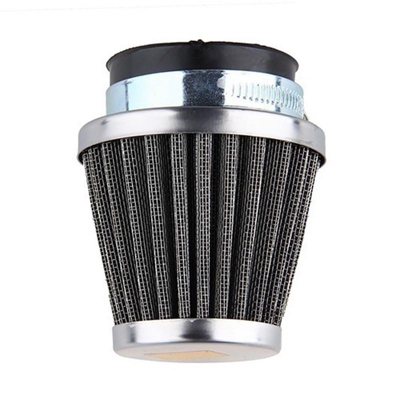Chic Practical And Safe Motorcycle Accessories Oval Metallic Clamp-on Refit Intake Funnel Air Filter