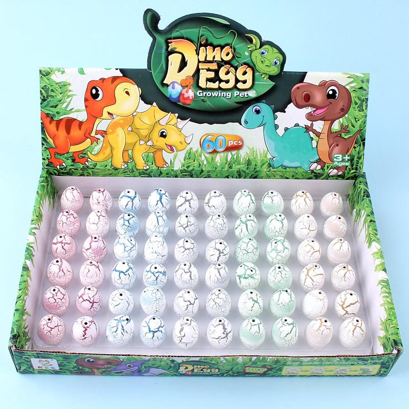 

60PCS Water-incubated Dinosaur Egg Toys EVA Material Creative Simulation of Incubating Dinosaur Eggs Children s Educational Toys