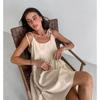 Ärmelloses Sommerkleid Locker A-Linie Mini Kurz Süße Mode Damen Spaghettiträger Partykleid Einfarbige Krawatte Rüsche Lässig Locker Falten Sommerkleid