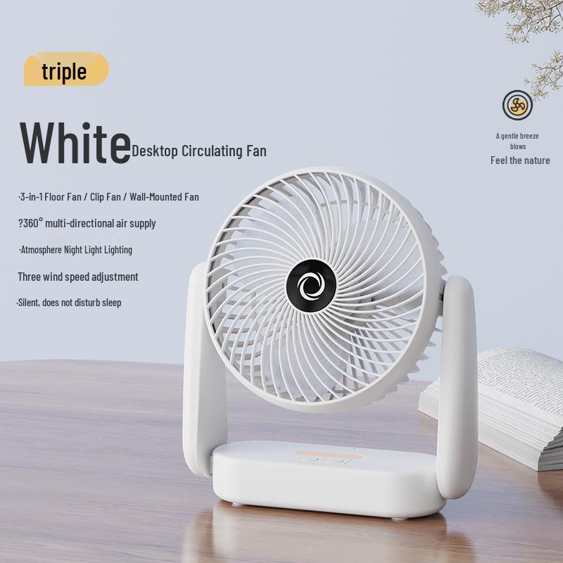 Fill Light Portable USB Desktop Fan - High Power Air Circulator Fan