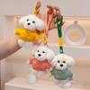 Adorable Plush Puppy Hoodie Keychain - Charming Bag Accessory & Gift for Friends