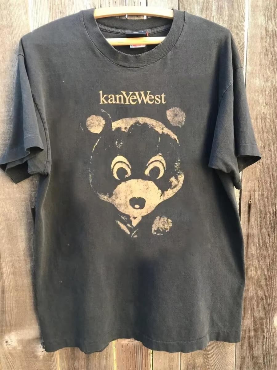 

Kanye West Album Dropout Bear Classic Graphic Print TShirt Unisex Women Oversize Loose Casual Wind Tee Fashion 3XL