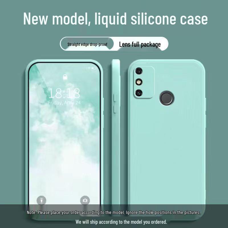 Honor 9A Solid Color Rubik's Cube Liquid Full Coverage Anti-drop Soft Case - New Model