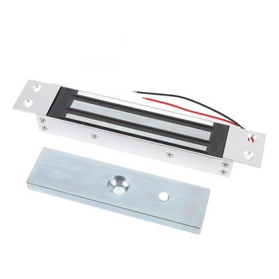 Single Door Electric Magnetic Lock 180KG Holding Force DC12V NC Mode Aluminum Alloy Electromagnetic Lock for Glass Wood Metal Fire Door