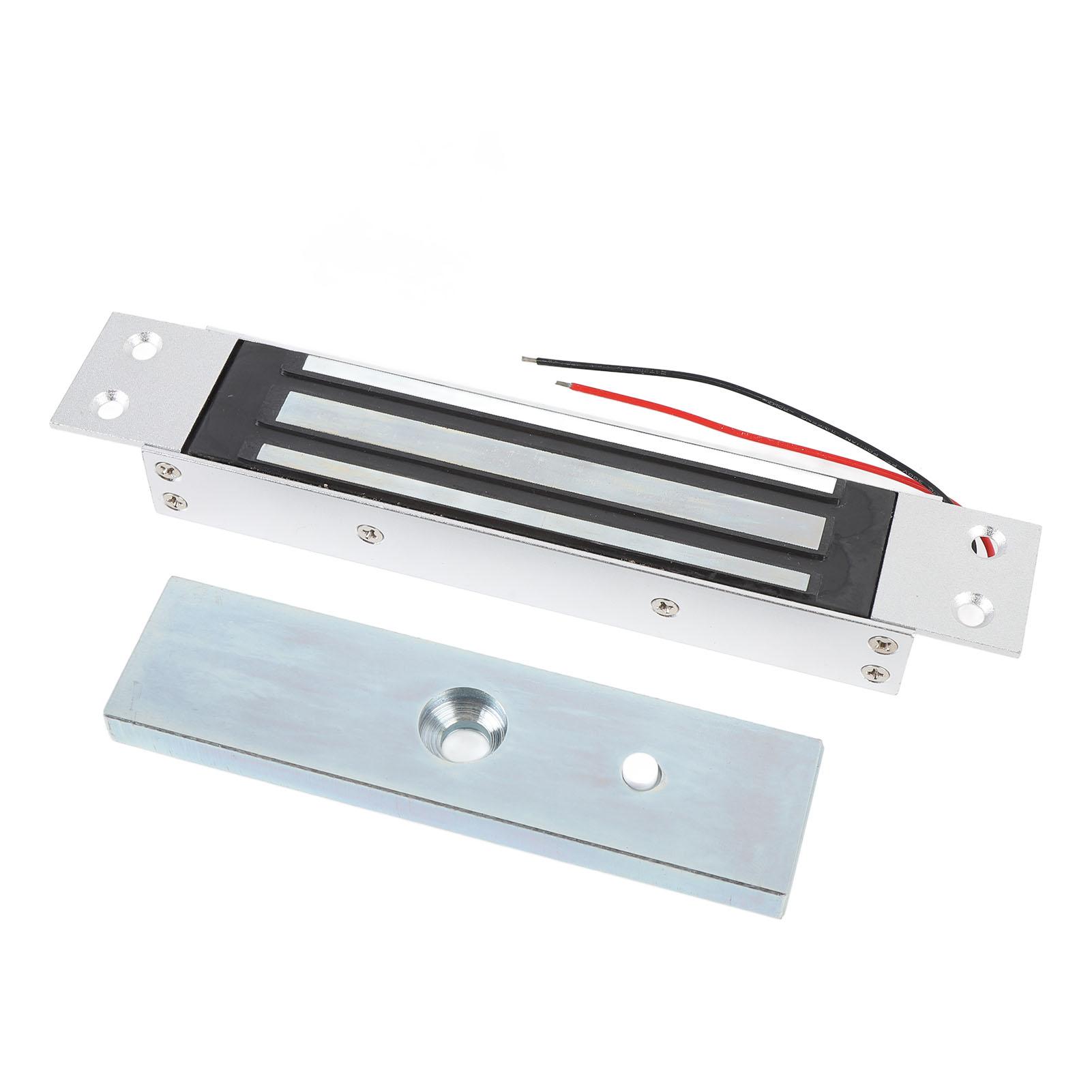 

Электромагнитный замок с одной дверью, усилие удержания 180 кг, DC12V, режим НЗ, электромагнитный замок из алюминиевого сплава для стеклянных, деревянных, металлических противопожарных дверей