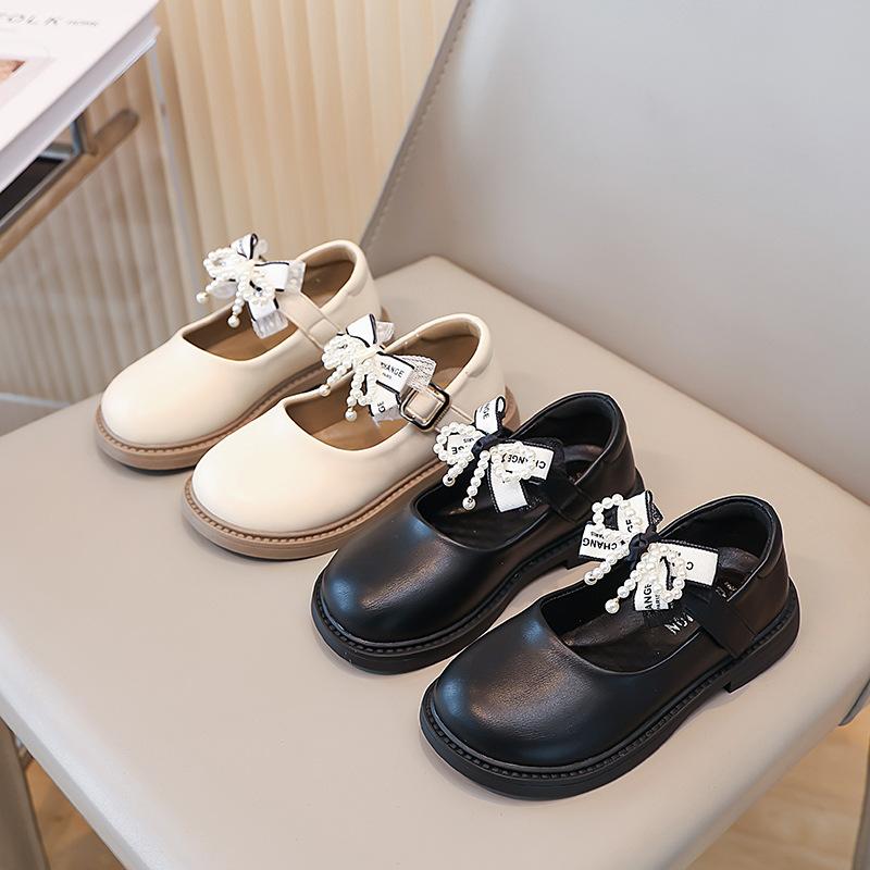 Girls princess shoes children's leather shoes 2025 new spring and summer soft-soled Mary Jane shoes little girl performance shoes