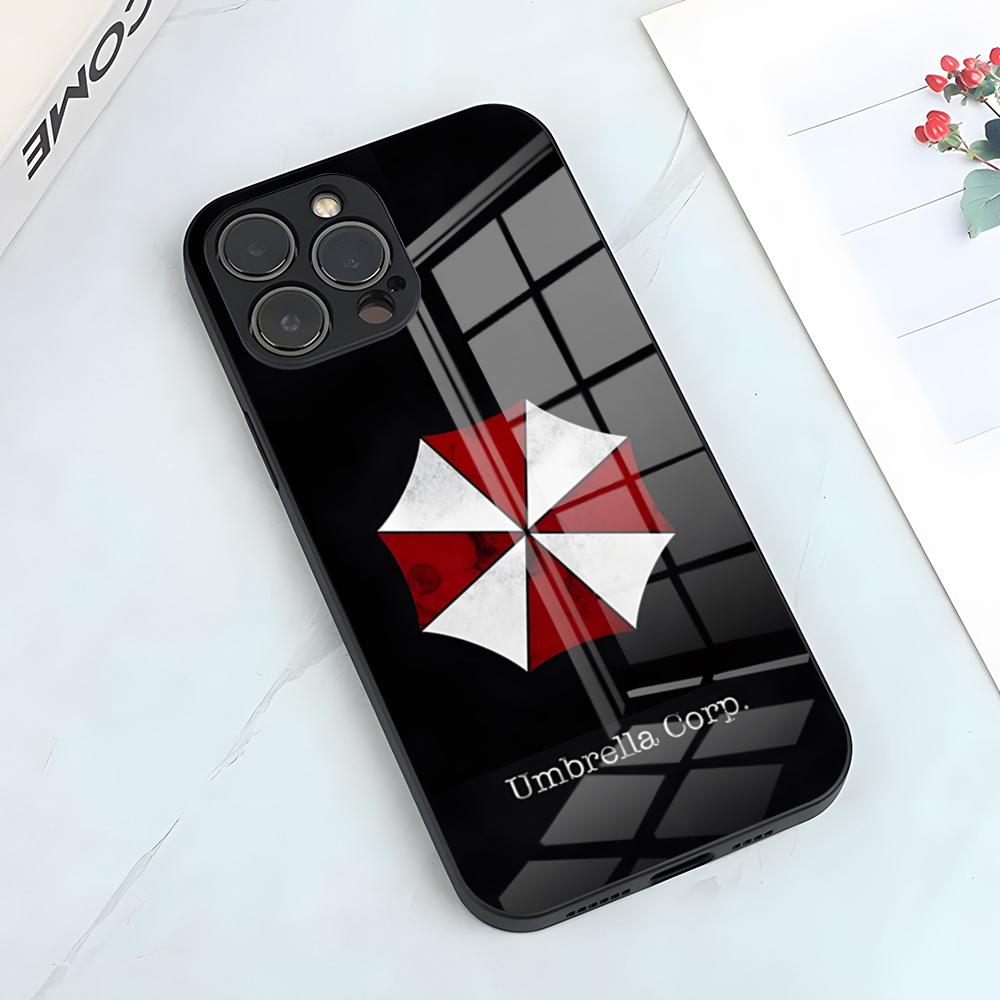 Resident Evil Umbrella Phone Case For IPhone 17 Pro Max 15 Pro 16 14 Plus 12 13 Mini 11 Pro Shockproof Glass Cover