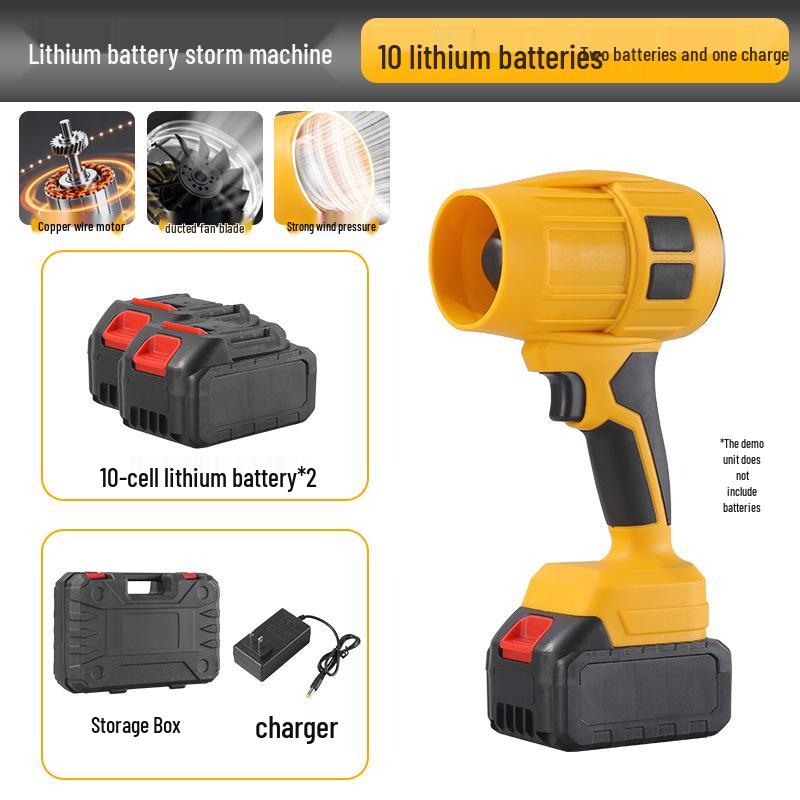 High-Power Portable Lithium Hair & Dust Blower Fan