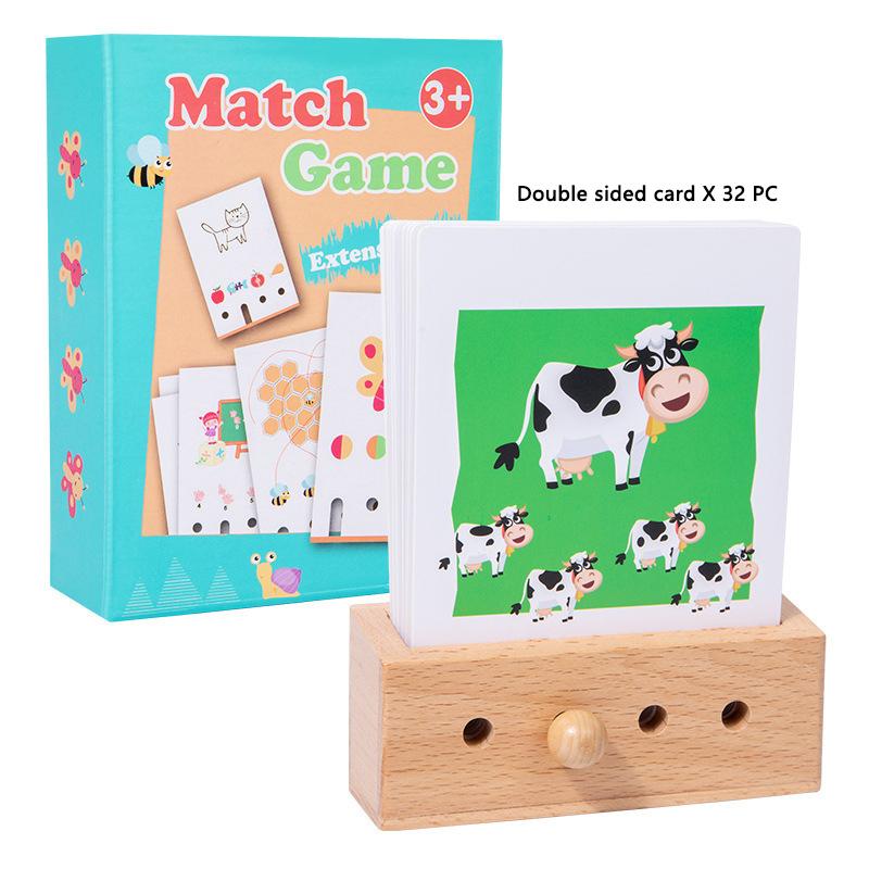 Children Logical Thinking Board Games Montessori Shadow Shape Matching Brain Games Sensory Interaction Educational Toys for Kids