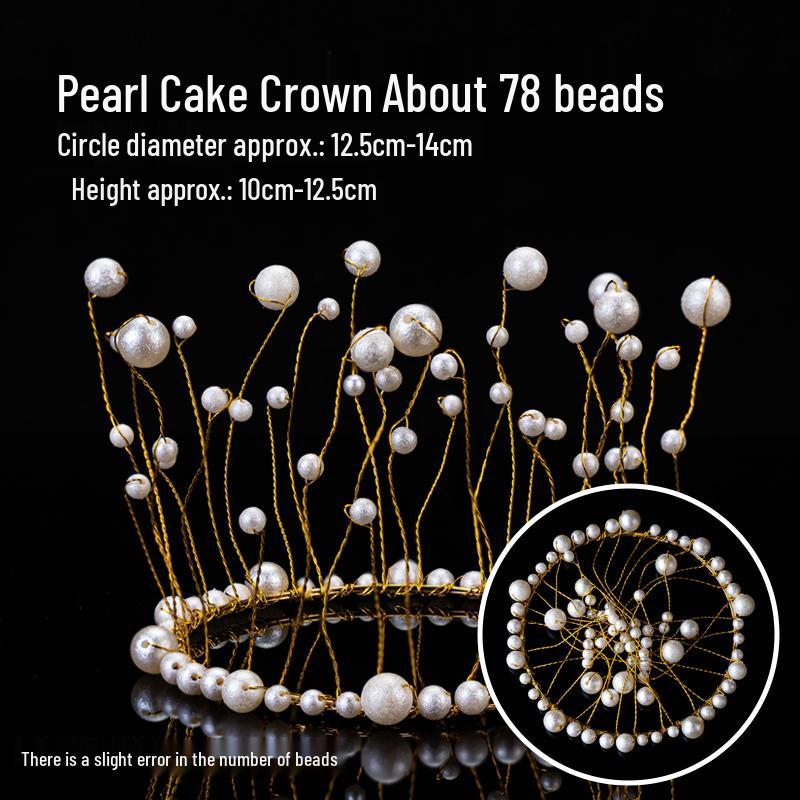 Coroană de Prințesă pentru Zi de Naștere cu Aripi de Pene, Perle și Cristale – Mini Accesorii pentru Copii