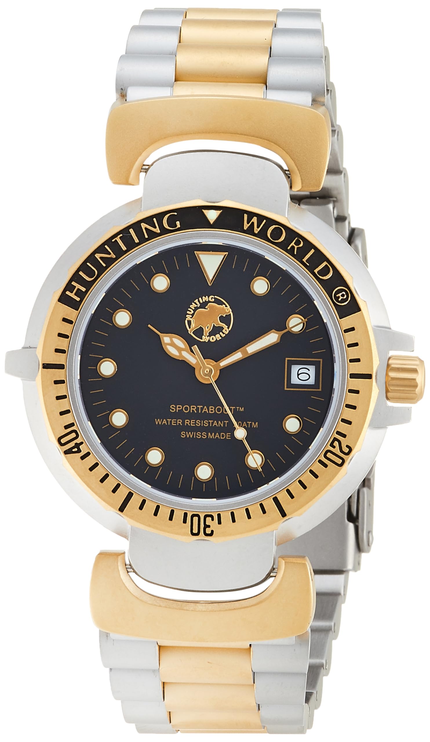 

Sportsabout HW553GL Silver Watch [Hunting World] Men s