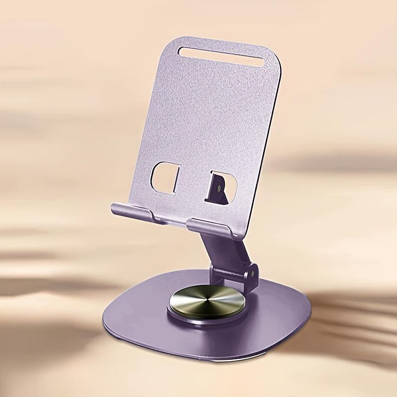 Kompakt Metalltelefonholder - 360 graders roterbar, sammenleggbar, bærbar, ideell for kontor og reise