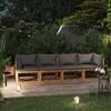 Day and Night - Day and Night 3-seater Garden Sofa with Solid Acacia Wood Cushion