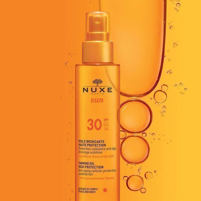 Nuxe Sun Huile Bronzante SPF30 Visage & Corps 150ml