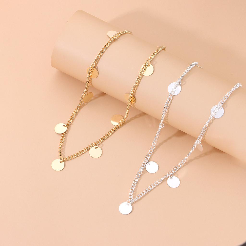 Headdress Wholesale, European and American Trendy Metal Fringed Chain Sequined Headband, Hair Accessories Direct Sales