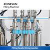 ZONESUN ZS-SV4HS Liquid Filling Machine Automatic High Accuracy 4 Heads Servo Piston Pump Filler Beverage Cosmetic Milk Water