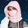 Unisex Warm Hat Neck Gaiter Warm Trapper Hat for Skiing Skateboarding Thick Windproof Ushanka Hat for Cold Weather