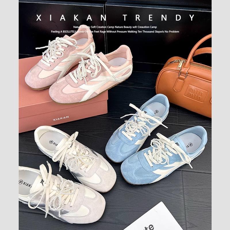 Flat bottom inner height-increasing board shoes women's retro fashion moral training shoes summer versatile soft sole women's casual sports jogging s