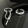 Niche Design Sense Chain Women'S Irregular French Cold Wind Personality Opening Ring Women
