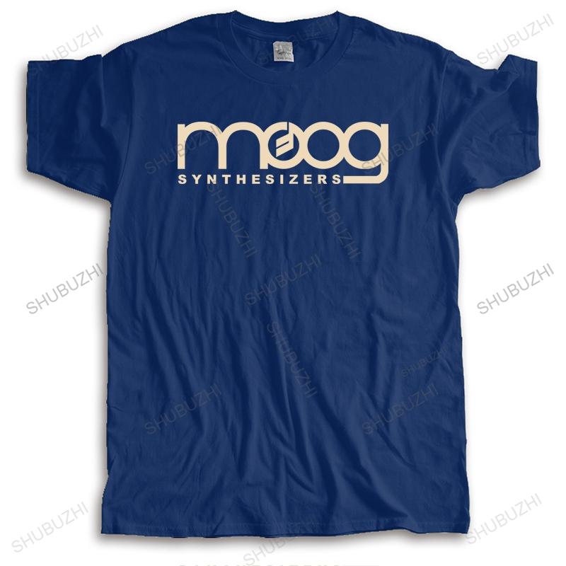 Mens Luxury Crew Neck Tshirt Brand Black Teeshirt Moog Synthesizer Black Short Sleeve Tee High Quality Cotton Teeshirt Male