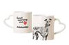 Azawakh, Tuareg Sloughi - Cup with a Dog, Adorable Cup with a Heart-shaped Handle, Universal Gift from the Brand