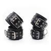 High Quality Black PU Leather Neck Collar Hand Cuffs Ankle Cuffs Sex Toys For Couples Slave Bondage   Restraints Kit