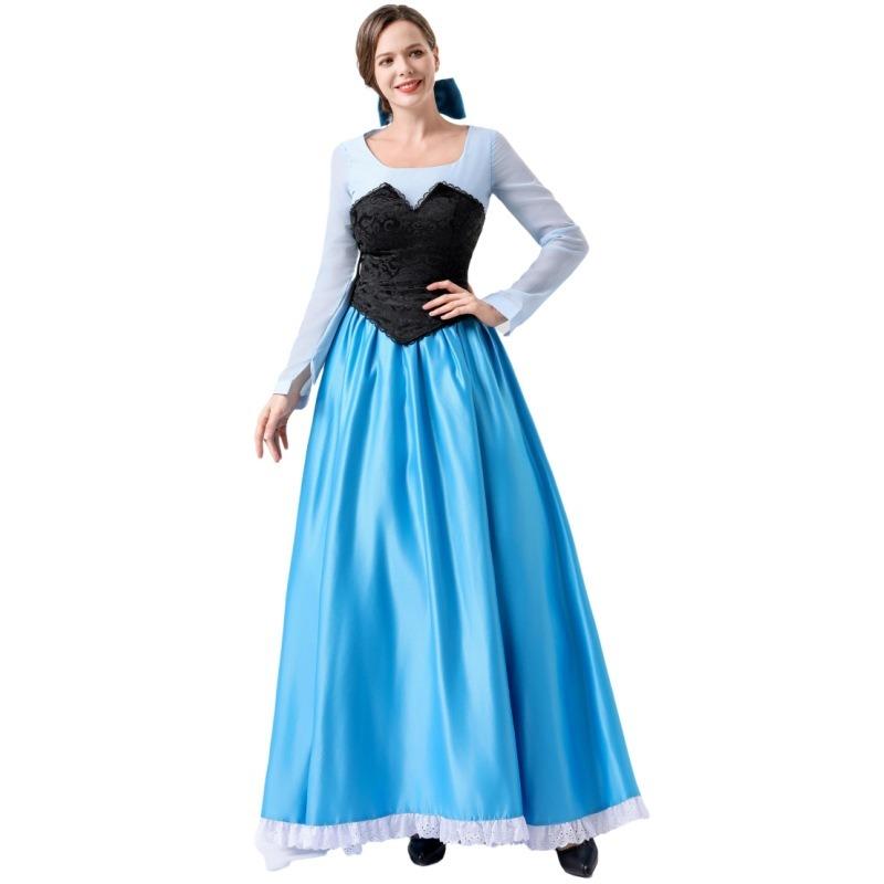 New Princess Dress Literary Cinderella Chest Skirt Halloween Costume Female