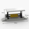 MOC Train Carriage Model, Rail Transport Vehicle, Coal Transport Vehicle, Rail Lift Pole Indicator Light, Train Accessories