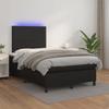 VidaXL Slat Bed Base with Mattress and LED, Upholstered Bed, Double Bed, Adult Bedroom Interior Bed, 3135813