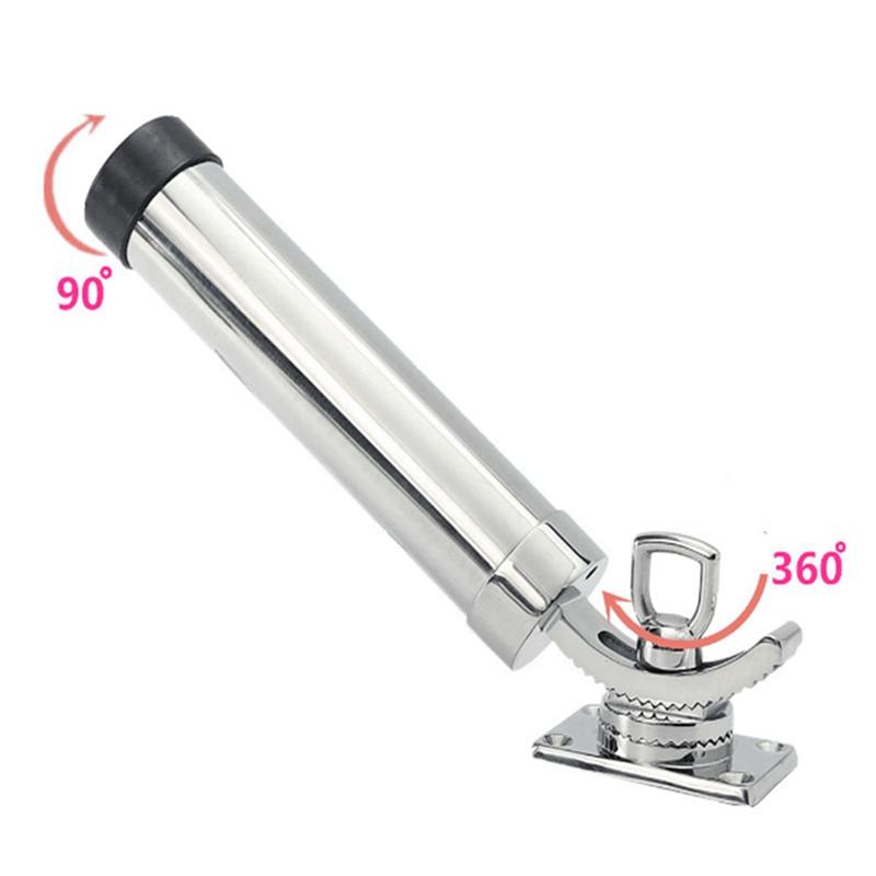 NEW-Adjustable Fishing Rod Holder For Boat,Stainless Steel Fishing Rod Holder Deck Mount For Marine Boat Yacht