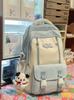 Schoolbag Cute Small Fresh Large Capacity Student Bag Female Splicing High Value Simple Backpack Fashionable Versatile Backpack