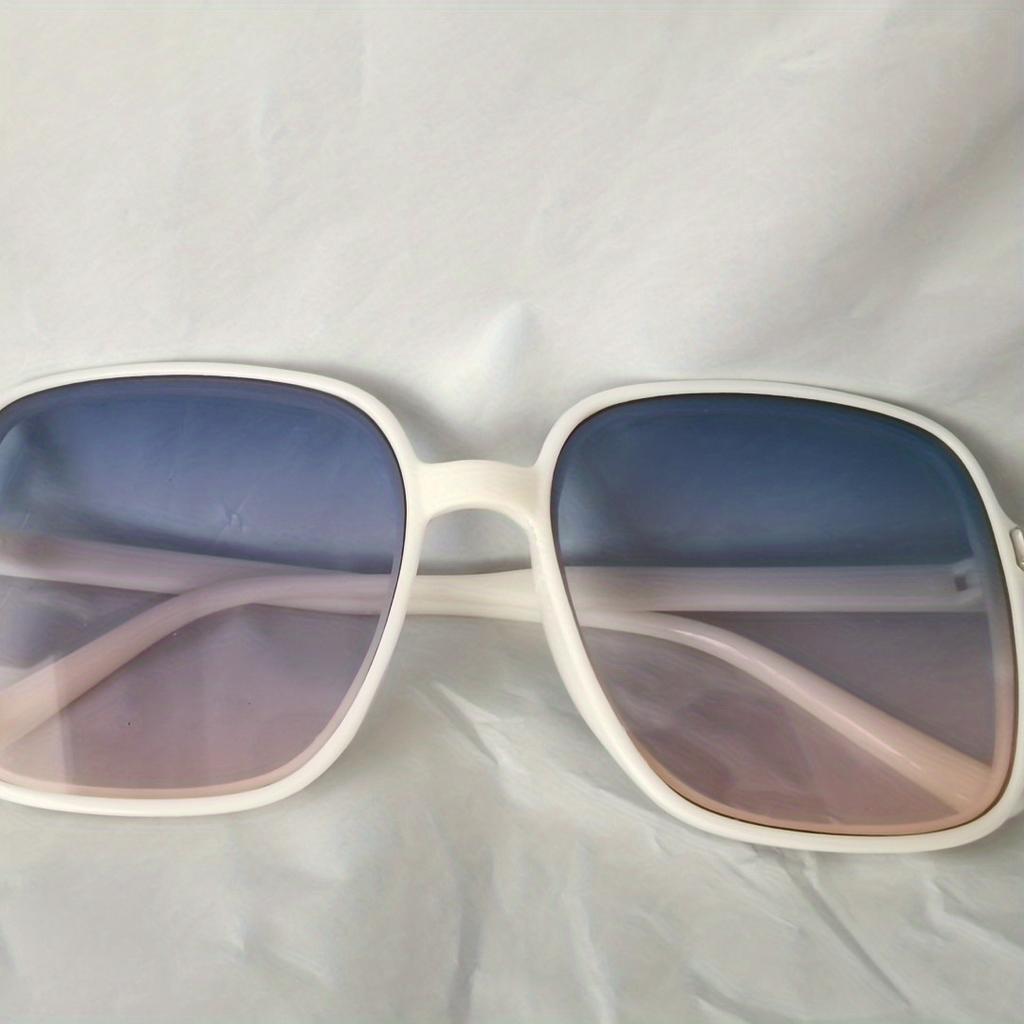 Ochelari de soare pătrați supradimensionați, la modă, pentru femei, bărbați, ochelari casual cu gradient, pentru petrecerea de vară pe plajă
