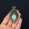 Geschnitzter Knochen-Gesichts-Edelstein, reiner Kupferdraht, umwickelt, Designer-handgefertigter Anhänger-Schmuck für Sie