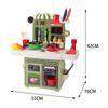 Kitchen Playset Cookware Accessories Pretend Play Set with Sounds Realistic Lights for Boys