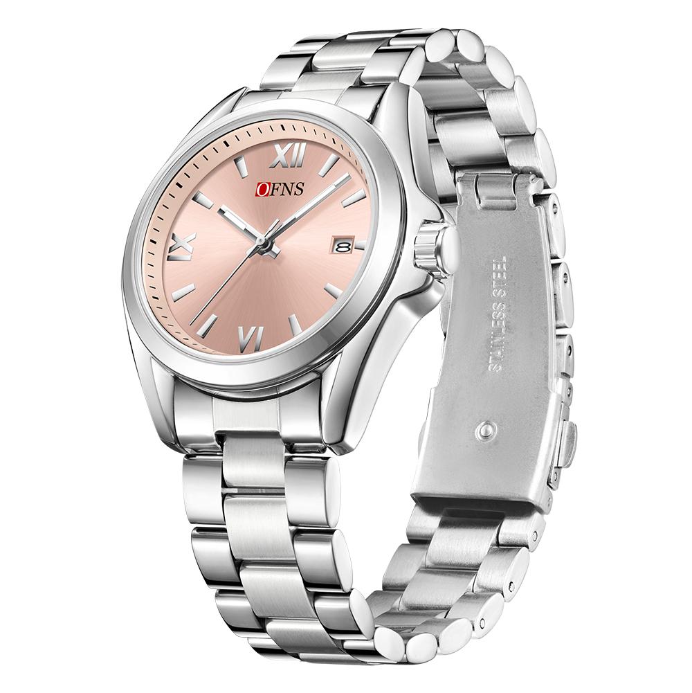 Famale Women Men Watches Luxury Fashion Ladies Quartz Watch 41mm Waterproof Stainless Steel Wristwatch Girlfriend Couple Gift