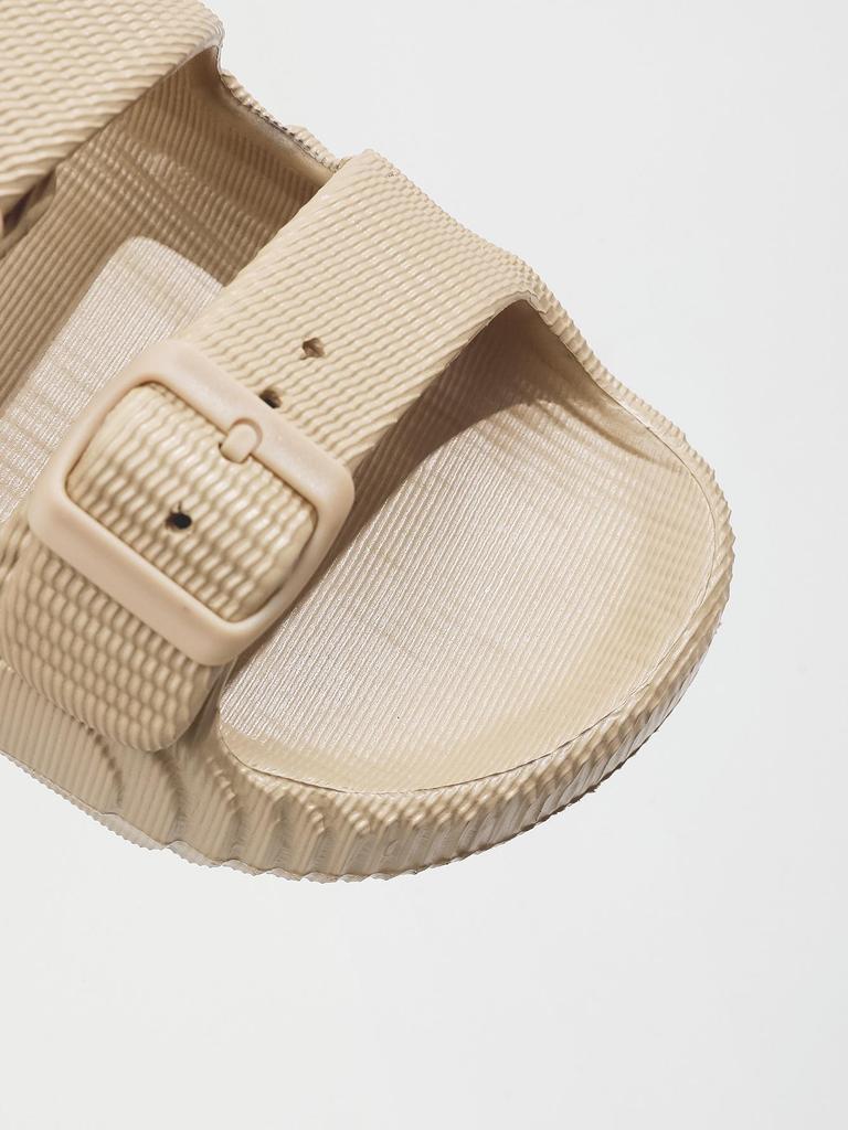 2026 Fashionable Thick-Soled EVA Sandals for Couples - Versatile Indoor/Outdoor Wear in Solid Colors