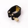 Soft Cowhide Alto Saxophone Ligature and Bakelite Mouthpiece Clamp