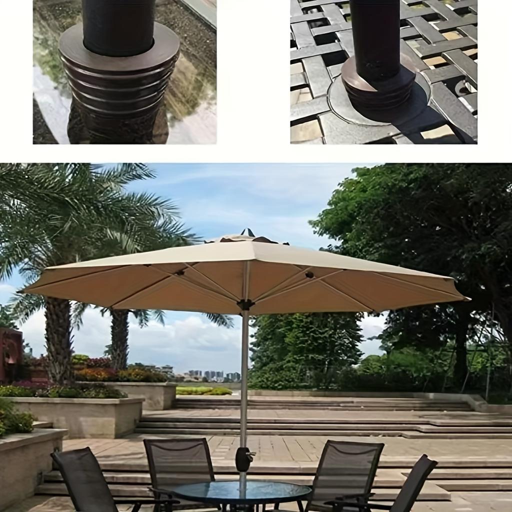 Umbrella Hole Ring Plug and Lid Set, Suitable for Glass Outdoor Terrace Table Deck Courtyard, Table Umbrella Hole Ring and Courtyard Table Umbrella
