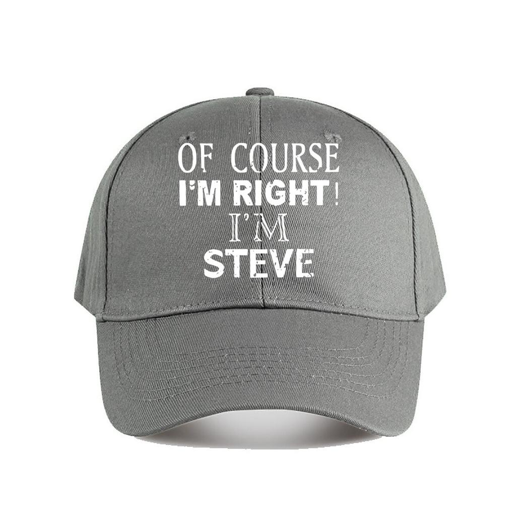 Steves Funny Slogan Baseball Cap Fashion Unisex Sunhat Womens Outdoor Sports Snapback Cap