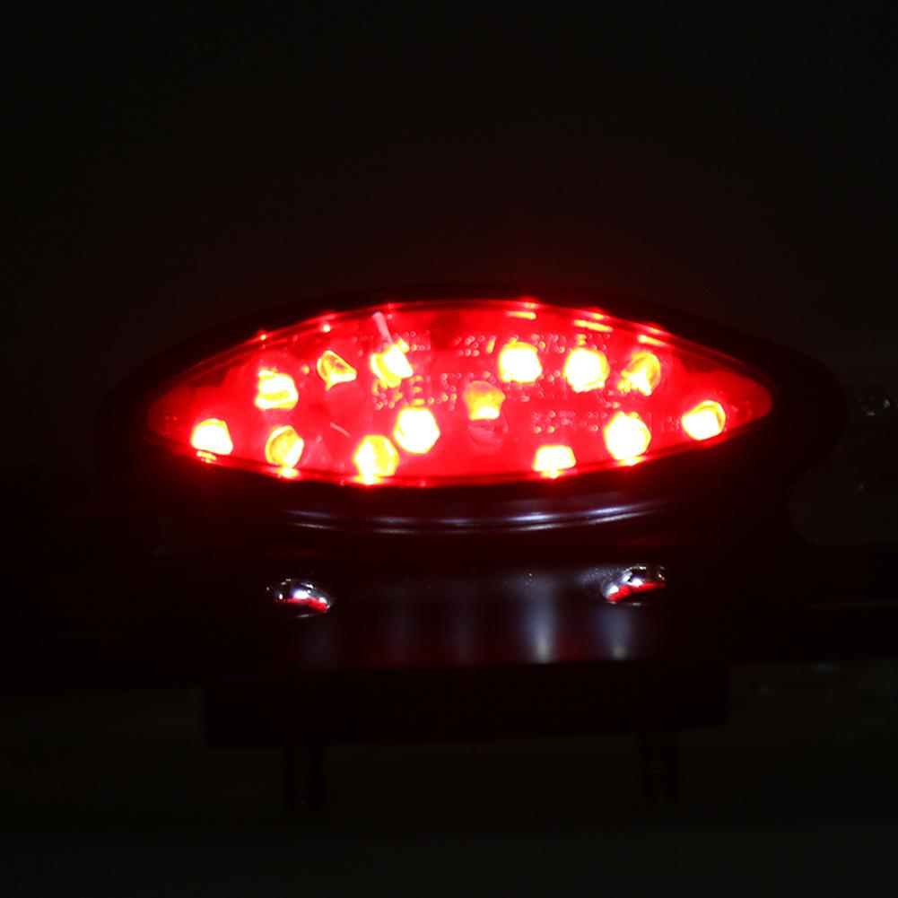 12V Motorcycle Brake Tail Light LED Rear Lamp Modified Accessory