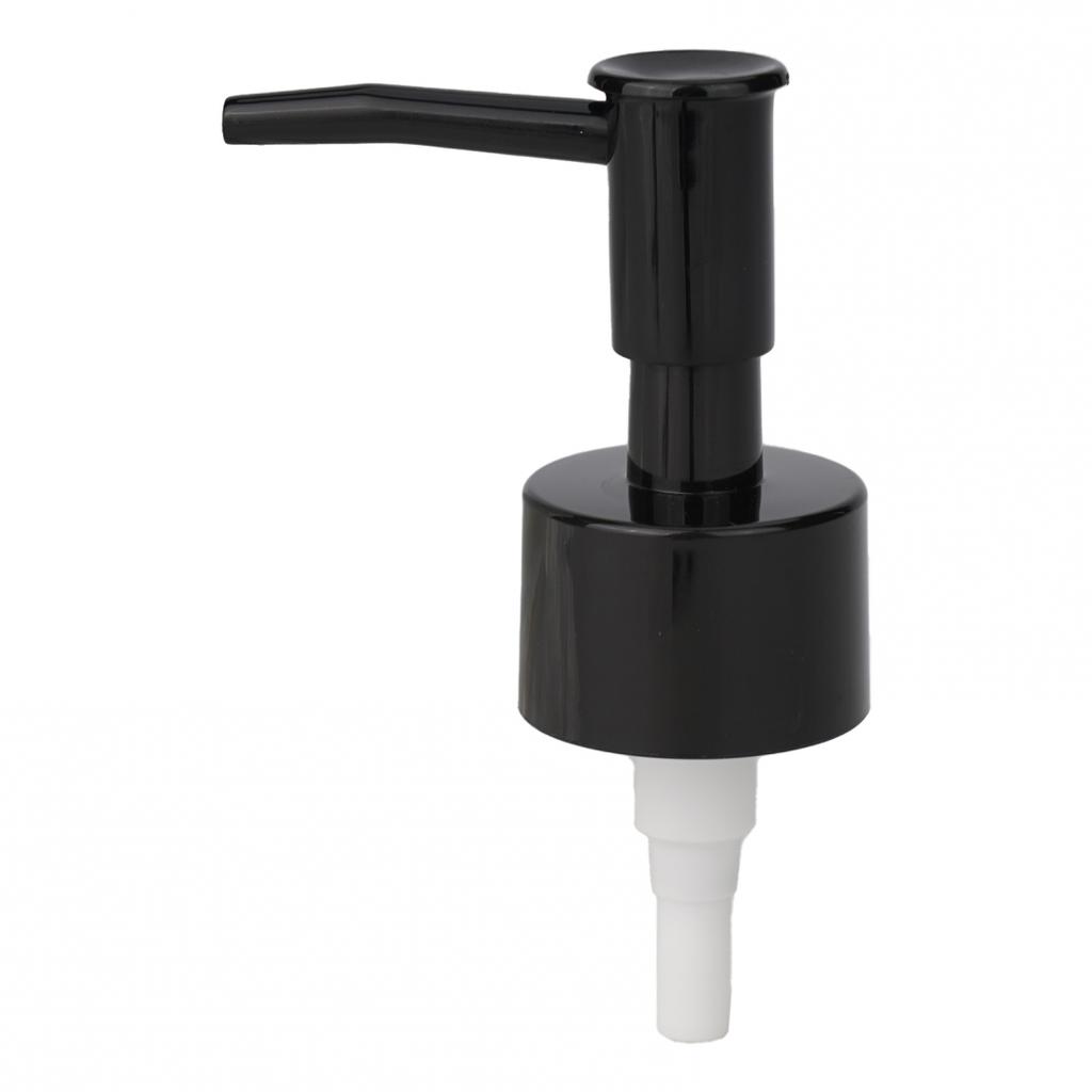 ABS Plastic Pump Head Tube Black Head Shower Silver
