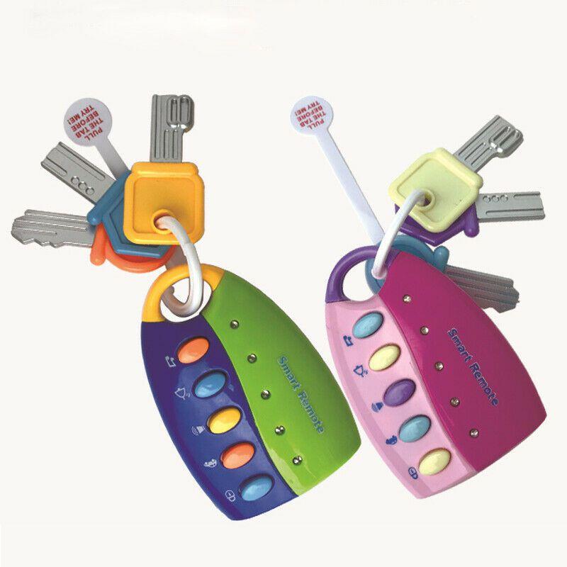 Entzückender Baby-Autoschlüssel Musikalische Schlüssel Spielzeug Mit Ton- Und Lichtfunktionen Für Lustiges Spielen