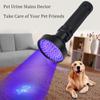 100 LED UV Purple Flashlight for Fluorescent Detection, Ultraviolet Disinfection, Anti-Counterfeiting, and Scorpion Detection.