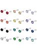 12 Pairs CZ Ear Stud Mixed Colors Cartilage Earrings Set Stainless Steel Barbell Studs Earrings Helix Tragus Piercing