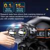 20W LED Headlamp with Wave Sensor Waterproof, Hands-Free Lighting for Work Outdoor Fishing Camping Hiking & Emergency Use